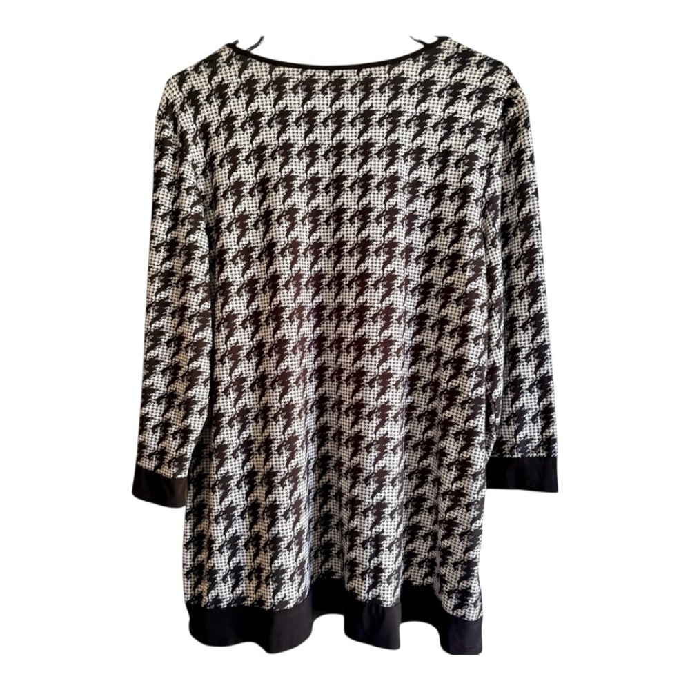 Christopher & Banks Monochrome Houndstooth Tunic
